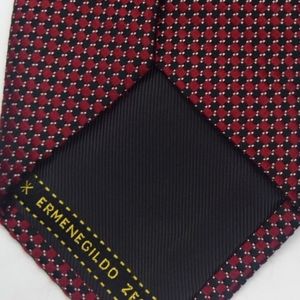 Ermenegildo Zegna Red and Black Tie